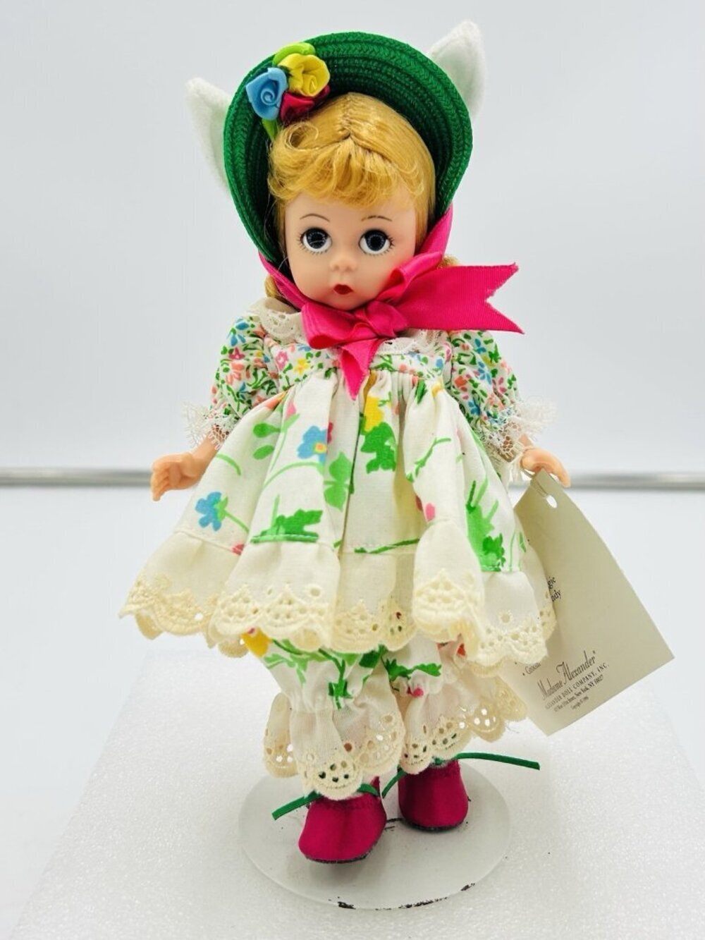 Vintage Madame Alexander 8" Easter Sunday Doll with Bunny Ears